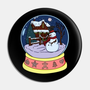 snow globe Pin