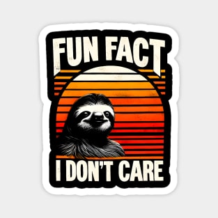 Slothful Sunrise Sarcasm Magnet