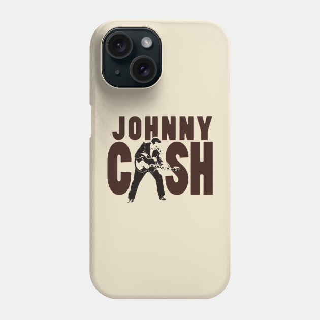 Typograph Johhny Cash Phone Case by Tide pool