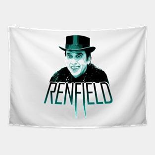 Renfield movie Nicolas Cage as count dracula fan works graphic design by ironpalette Tapestry