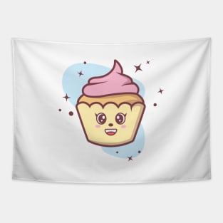 Pastel and cute cupcake Tapestry