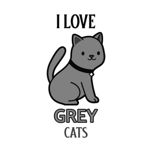 GREY CAT T-Shirt