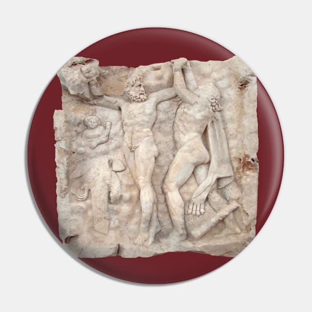 Roman Sebasteion Relief Sculpture Release Of A Roman God Cut Out Pin by taiche