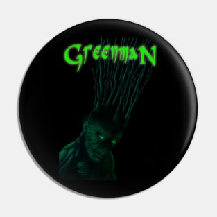 Green Man Pin