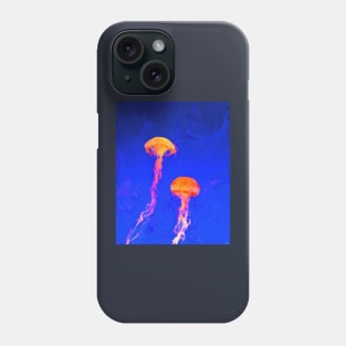 jellyfish aquatic sea wildlife animal Phone Case