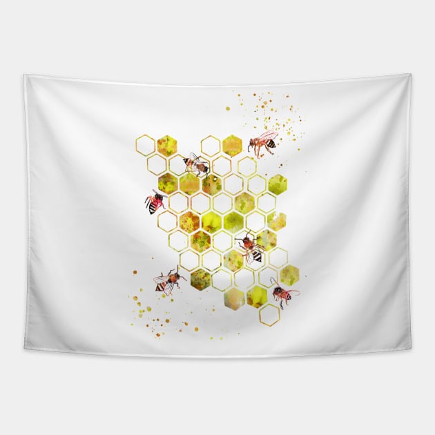 Honeycomb Tapestry by RosaliArt