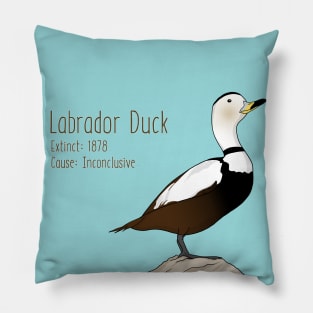 Extinct Species: Labrador Duck Pillow