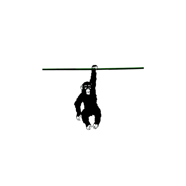 Hanging monkey by DarkoRikalo86