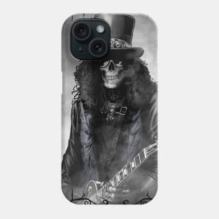 Rock Skull Guitarist Phone Case