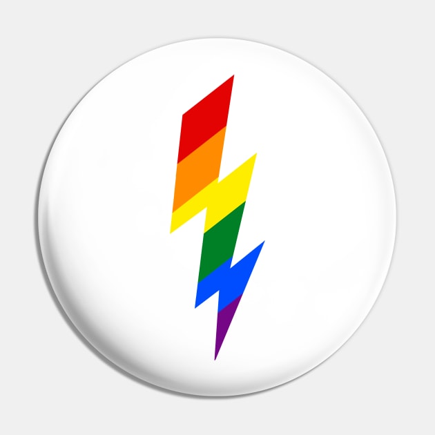 Pride Lightening Pin by Harley Warren