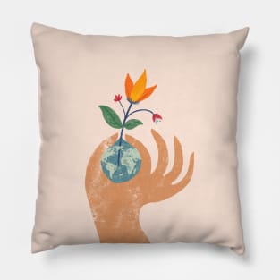 It's in our Hands - Protect our Planet Pillow