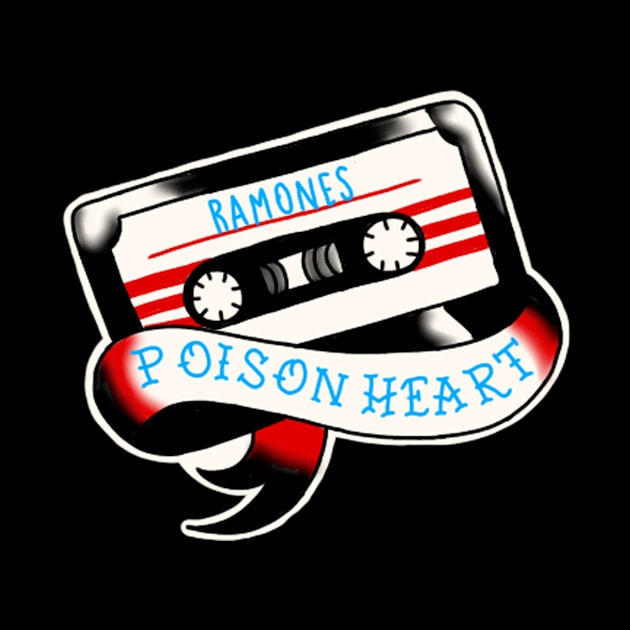 poison heart traditional tattoo by rafaelwolf