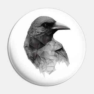 Polygonal crow Pin