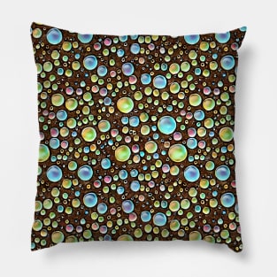 Colorful Bubbles Pattern Pillow