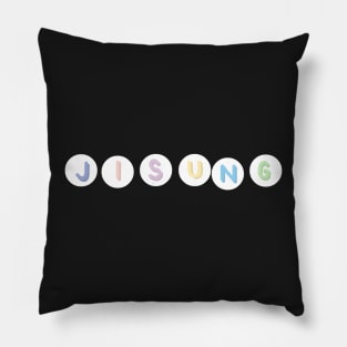 Jisung Pastel Bubble Sticker Pillow