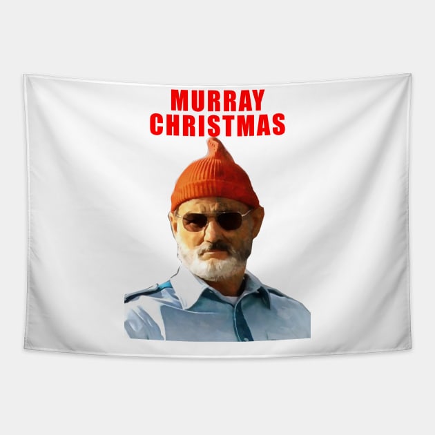 bill murray christmas Tapestry by leobishop