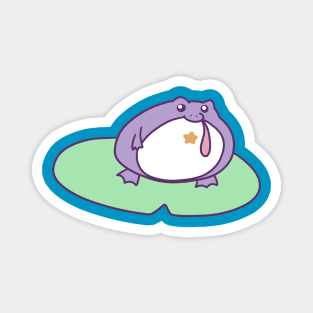 Cute Purple Frog Magnet