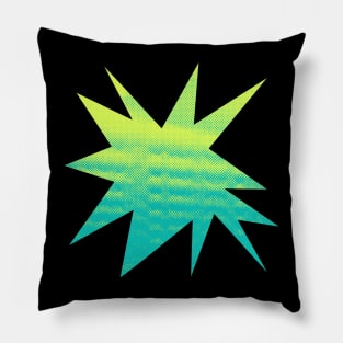 Funky Neon Pop Art Burst Pillow