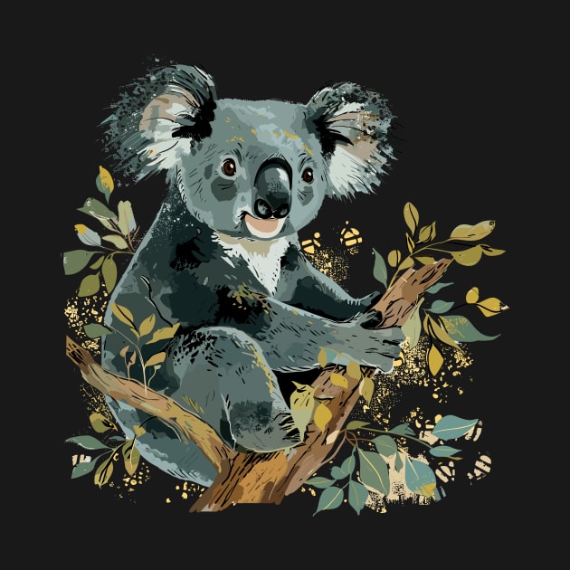 Adorable Koala on Tree by erzebeth