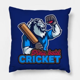 Play Bold Cricket Pillow