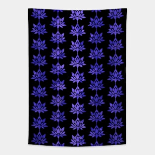 Blue Lotus Flower Tapestry