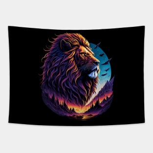 Landscape Lion Tapestry