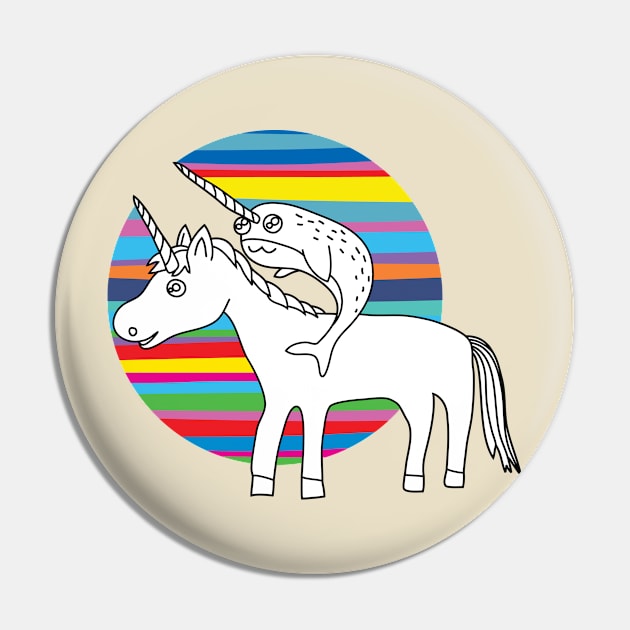 Cycle Rainbow Pin by AVEandLIA