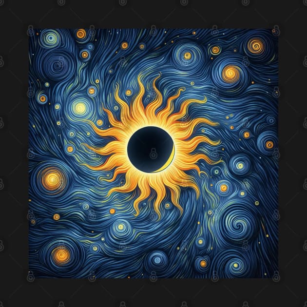 Solar Eclipse Texas Artistic by JessArty