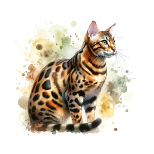 Ocicat - Watercolor Cat T-Shirt