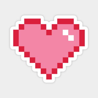 Pixel Heart Love Magnet