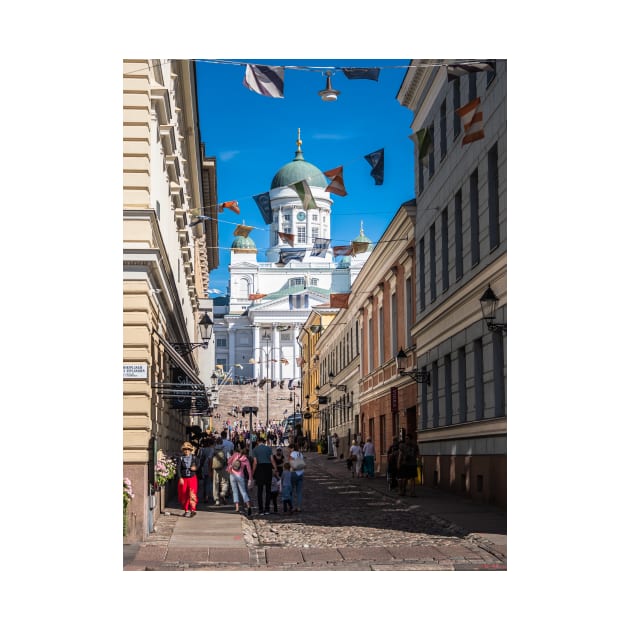 Helsinki Cathedral from Alley by LukeDavidPhoto