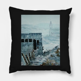 Burn Braes in Winter Pillow