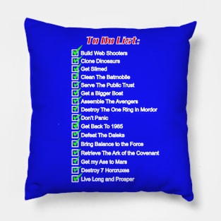 My Movie To Do List Pillow