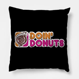 Doin' Donuts Drift Racing Shirt Pillow