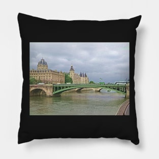 Crossing the Seine Pillow