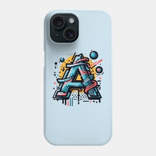 Letter A design graffity style Phone Case