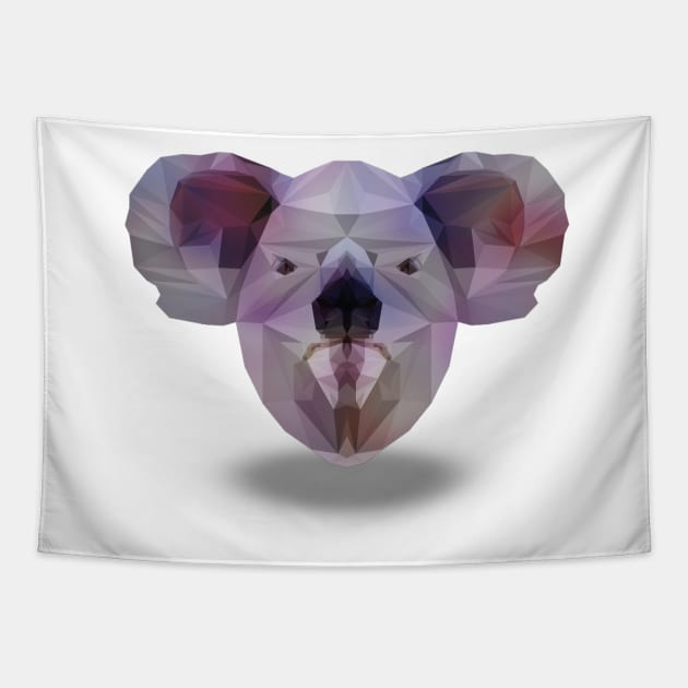 Colorful Koala Tapestry by lowpolyshirts