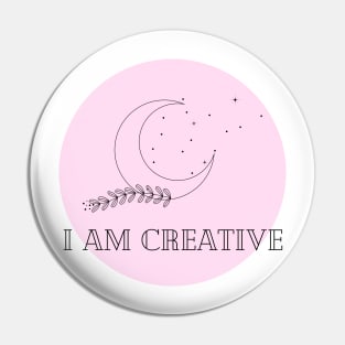 Affirmation Collection - I Am Creative (Pink) Pin