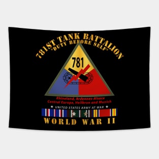 781st Tank Battalion - Duty Before Self  - w SSI WWII  EU SVC X 300 Tapestry