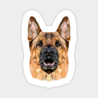 Low Poly Dog German Shepherd Pet German Style Magnet