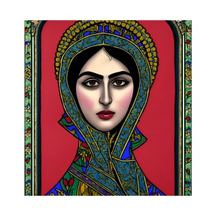 Iranian woman in a Byzantine style - Iran T-Shirt