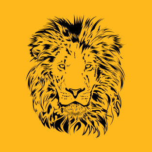 Yellow King Lion Face T-Shirt