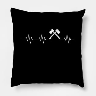 Heartbeat EKG Axes Pillow