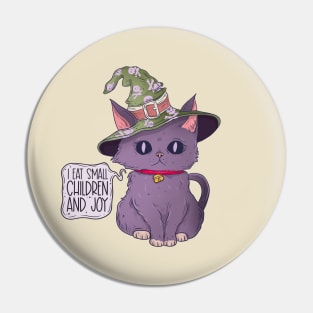 Witch cat Pin