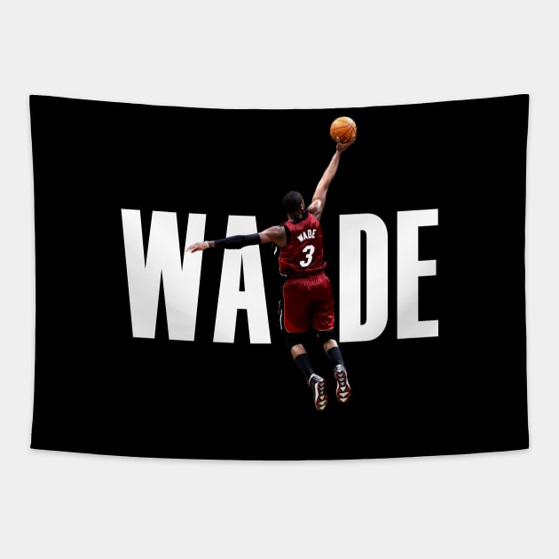 Dwyane Wade Jump Tapestry by TheSIZE