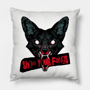 SHOW YOUR FANGS (ANTIFA) Pillow