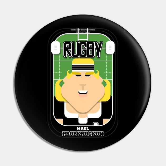 Rugby Black - Maul Propknockon - Hazel version Pin by Boxedspapercrafts