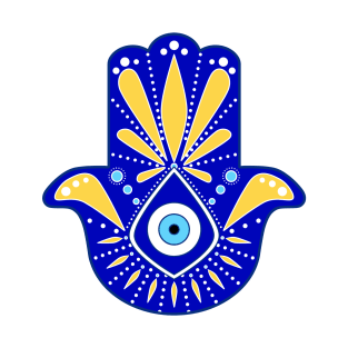 Hand of Fatma or Hamsa with evil eye T-Shirt