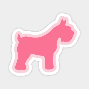 Pink Schnauzer Magnet