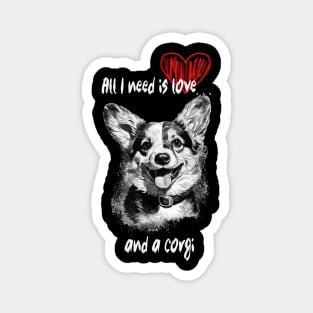 Corgi love Magnet